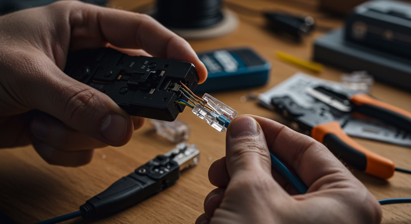 How to Terminate a Cat6 Cable with an RJ45 Connector